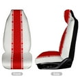 thumbnail image 3 of Red Stripe Pattern Design Car Seat Covers Car Accessories Pack of 2 Universal Front Seat Protective Cover, 3 of 6