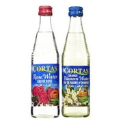 Combo Pack - 1) Rose Water 10 Fl. Oz., & 2) Orange Blossom Water 10 Fl. Oz - Total 2 Bottles