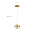 thumbnail image 3 of Eclipse Globe Pendant Light in Brass, 3 of 10