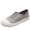 Gray, variant on Sneakers for Women Men Stretch Canvas Slip-On Sneakers Low Top Casual Shoes Elastic Fit for High Arches Breathable Flat Comfortable Walking Shoes for Daily Travel