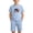Light Blue, variant on Kids Gray American Flag 4th of July Outfit, Unisex Patriotic T-Shirt and Shorts 2-Piece Set for Kids Boys Girls,Size 7 T