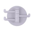 thumbnail image 2 of Ludlz Hanger Hook 3-split Wall Mouted ABS Door Hanger Hookd for Toilet Over Door Hook Hanger,Heavy-Duty Organizer for Coat,Bag,Robe,Towel,Bathroom, 2 of 8