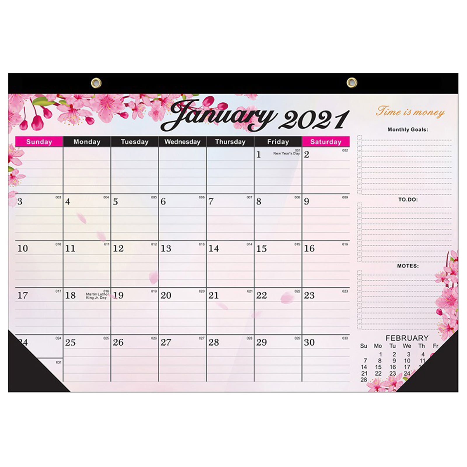 2021 Calendar Monthly Wall Calendar Planner from Jan 2021 Dec 2021 Julian Dates 