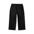 thumbnail image 5 of Dresfit Capri Jeans for Women Straight Leg Denim Petite Pants Summer 2026 Frayed Ripped Raw Hem Slim Fit Y2k Streetwear with Pockets Black M, 5 of 7