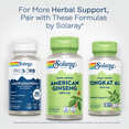 thumbnail image 5 of Solaray American Ginseng 480 mg | Adaptogenic Herb | Healthy Stress, Energy & Physical Endurance Support | 50 VegCaps, 5 of 5
