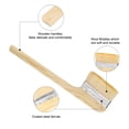 thumbnail image 4 of Uxcell Paint Brush 2 Pcs 4" Brush Width Soft Wool Variety Angled Bend Brushes Radiator Paint Brush, 4 of 6