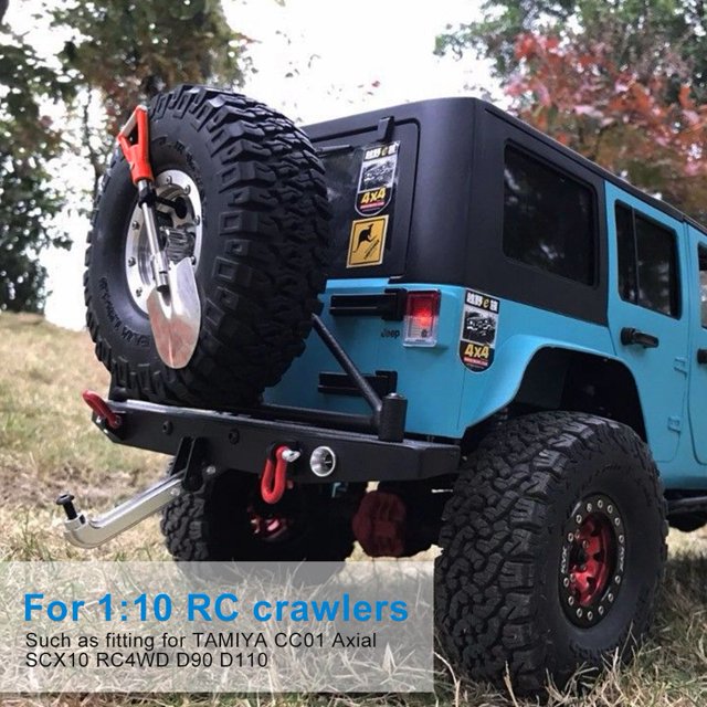 Accesorio de coche RC Jadeshay Pala de Metal 1 pieza Simulación Pala RC Rojo