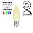 thumbnail image 2 of Novelty Lights 25 Foot C7 LED Outdoor Lighting Patio Christmas String Lights, Warm White, Green Wire, 25 Bulbs, 2 of 5