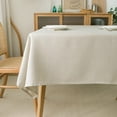 thumbnail image 1 of NLMUVW Linen Tablecloth 108 Inch for Rectangle Table, Water Resistant Burlap Farmhouse Table Cloth Decorative Textured Dining Table Cover for Kitchen Party, Linen, 54 X 108 Inch, 1 of 7