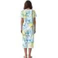 thumbnail image 2 of DISNIMO Shark Monstera Printed Womens Pajama Sets Soft 2 Piece Pjs Set Short Sleeve Tops and Capri Pant Sleepwear for Home, 4XL, 2 of 7