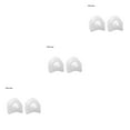 thumbnail image 3 of facefd 1/2/3/5 Toe Separator 2pcs Insoles Ring Separation Hallux Valgus Correction Pad Foot White L 3PCS, 3 of 6