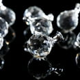 thumbnail image 3 of 2Pcs Faceted Clear Crystal Glass Ball Finial Lamp Top Cap Screw with Base Threaded Diamond Table Floor Lampshade Finials Topper Knob Decoration, 3 of 7