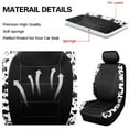 thumbnail image 6 of Autoking Cover Cow Pattern Car Seat Cover Set 2Pcs Full Set Universal Seat Fit For Most Car Milk Color 2 Seat, 6 of 8