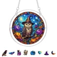 thumbnail image 2 of Halloween Sun Catcher for Window Hanging, 8 Styles Stained Glass Acrylic Puzzle Suncatcher for Windows Wall Car, Spooky House Warming Gift for Family Friends by MPOISVA, 2 of 7