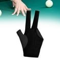 thumbnail image 6 of BAOSITY 3 Fingers Billiard Glove Elastic Glove Left Hand Lightweight Snooker Cue Glove Pool Cue Glove for Women Men Practice Training Black, 6 of 8