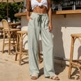 thumbnail image 2 of Edvintorg Womens Capris for Summer Elastic Waisted Casual Lightweight Capri Pants with Pockets Fashion Clothing Women Gray XL, 2 of 10