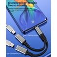 thumbnail image 2 of USB C to Audio Charger Splitter(2in1)Dual Type C AUX Headphone Jack Cable Adapter for iPhone 16 15 Pro Max Compatible for Samsung S25 S24 S23 Dongle for Apple for iPad Charging Headset Car converter, 2 of 7