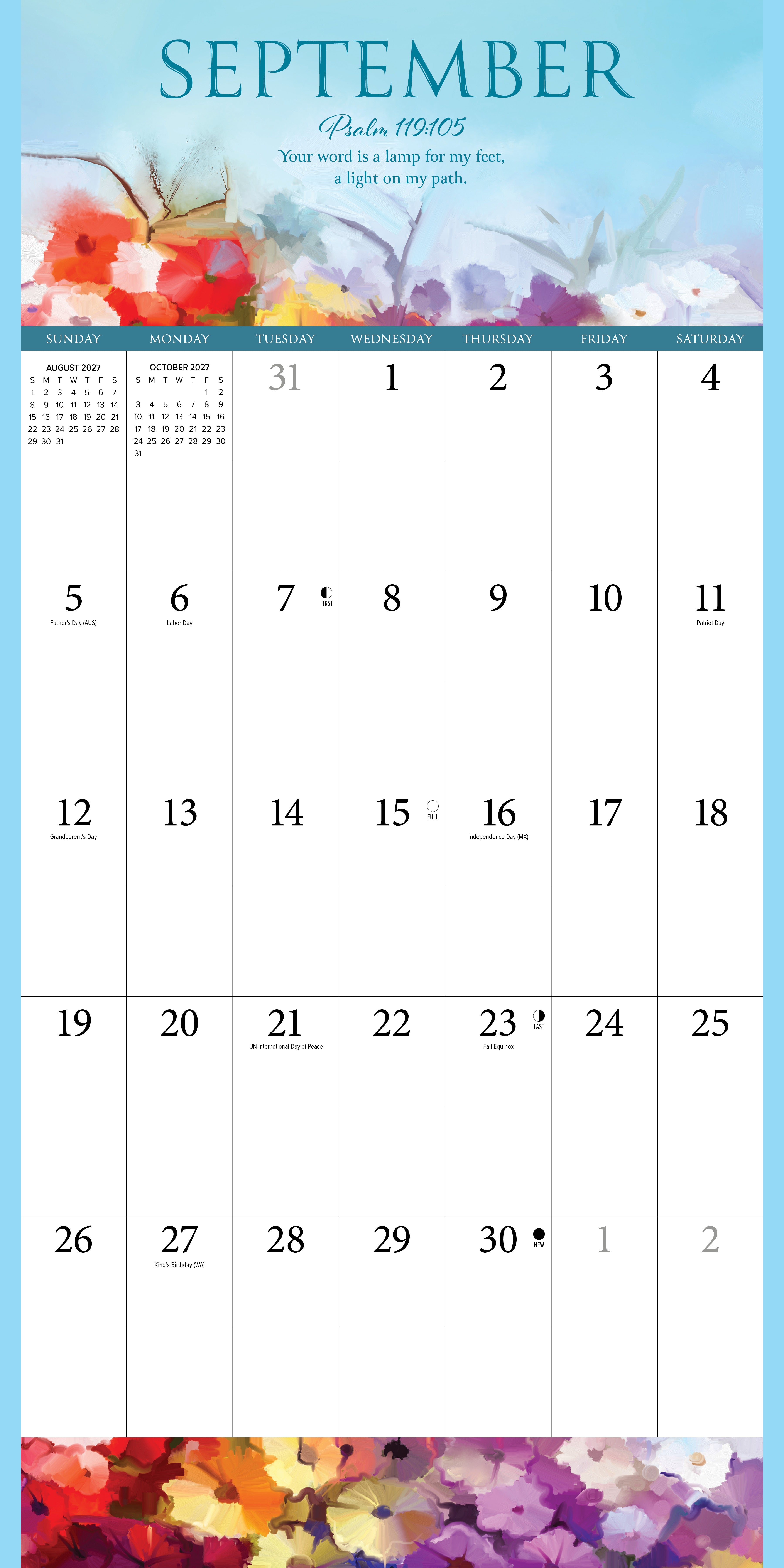 Willow Creek Press, Bible Verses 2027 Wall Calendar