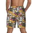 thumbnail image 3 of Kdxio Cute Cat Print Men's Swim Trunks with Compression Liner 7 Inch Inseam Quick Dry Swim Shorts, 3 of 7