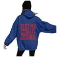 thumbnail image 2 of Text Me When It's Christmas Hoodies for Women Long Sleeve Y2K Graphic Hooded Sweatshirt with Pockets Pullover Tops, 2 of 8