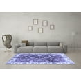 thumbnail image 3 of Ahgly Company Indoor Square Oriental Blue Traditional Area Rugs, 8' Square, 3 of 4