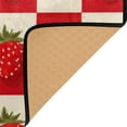 thumbnail image 4 of Area Rug Indoor 80"x58"in Non-Slip Wear Resistant Floor Mats Soft Large Carpets for Living Room Bedroom Home Decor Strawberries Checkered Tablecloth, 4 of 7