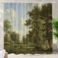 thumbnail image 4 of Fairy Trees Forest Shower Curtain Mystical Fantasy Forest Blue Nature Bath Curtain Waterproof Fabric Shower Curtain for Bathroom, 4 of 7