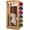 Brown - 1 Person Infrared Sauna, variant on LifePro RejuvaCure 1 Person Infrared Sauna with Red Light Therapy – Home Sauna, Canadian Hemlock, 7 Carbon Fiber Heaters, Bluetooth & Chromotherapy - Brown
