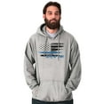 thumbnail image 5 of United We Stand Blue Live Matter Flag Hoodie Sweatshirt Women Men Brisco Brands M, 5 of 6