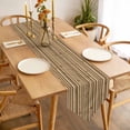 thumbnail image 3 of Yellow Bamboos Table Runner 36 Inches Long Natural Vintage Bamboos Tree Plant Image Table Runners for Dining Room Tabletop Dresser Scarf Home Party Banquet Wedding Holiday Decoration, 3 of 9