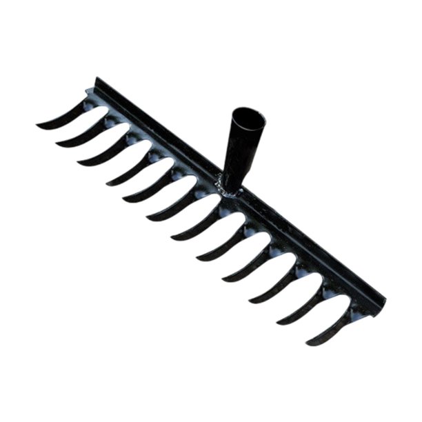 Cabezal de rastrillo de jardín Rake Multipurpose, Weeder de mano, herramienta de removedor de malezas para aflojar el suelo, el césped de nivelación, 12 dientes