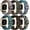 Rhombus/Leopard/Green Arrow/Boho Green/Colorful/Boho Purple, variant on REQO Compatible with Fitbit Sense 2 Bands/Sense/Versa 3/Versa 4 Bands for Women, Water-Resistant Solo Loop Elastic Nylon Sport Strap Compatible with Fitbit Smartwatch, 6 Pack