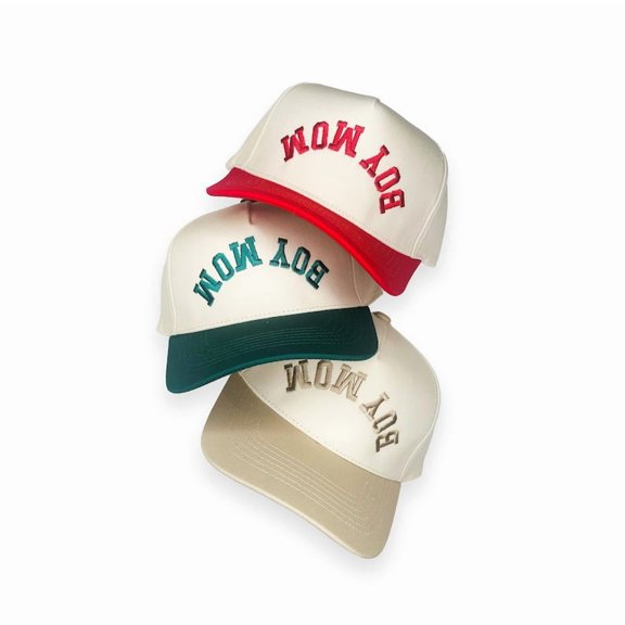 Boy Mom Upside Down Hat, Funny Slogan Patch Headwear for Confident Individuals, Casual and Trendy Adjustable Hat