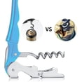 thumbnail image 4 of Professional Waiter Corkscrew Wine Openers Set (2 PCS),Upgraded With Heavy Duty Stainless Steel Hinges Wine Key for Restaurant Waiters, Sommelier, Bartenders (Blue 2 Packs), 4 of 5