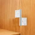 thumbnail image 1 of MERRYHAPY 4pcs Installation Hinges for Loft Door Iron Hydraulic Buffer Silver, 1 of 4
