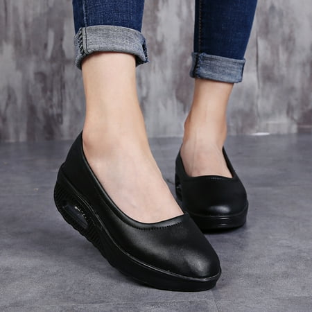 

Women‘s Air Cushion Sole Sneakers Low Top Shock-resistant Slip-on Casual Shoes Women‘s Walking Shoes