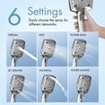 thumbnail image 5 of AUKTOPT Filtered Shower Head, 6 Spray Modes, High Pressure, Detachable Filter Cartridge, Handheld Shower for Hard Water, Remove Chlorine & Metals, Chrome, 5 of 6