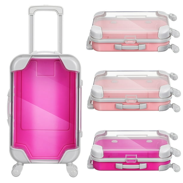 Caja de viaje de maquillaje portátil de 4pcs Capacitación de maquillaje con maleta de maquillaje pequeña para mujeres