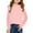 #02Pink, variant on Long Sleeve Tops for Girls Size 10-12 Basic Solid Color Shirt Fashion Casual Crewneck T-Shirt Comfy Fall Tops Black 5-6 Years