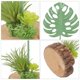 thumbnail image 3 of unbranded 2Ud Planta Falsa Monstera Verde Con Artístico Para Decorar Espacios Interior, 3 of 7