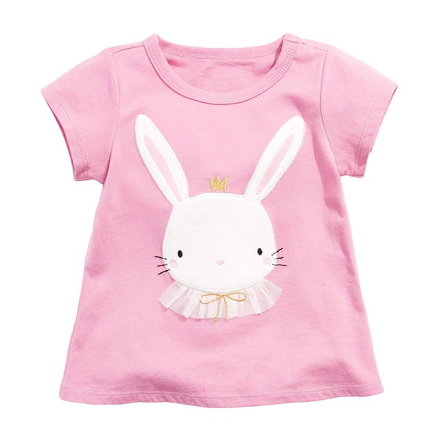 YTDSCS T-Shirts pour Filles Tout-Petits Manches Courtes 2-8 Ans Coton Été Col Rond Pull Décontracté pour Garçons