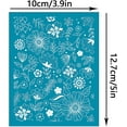 thumbnail image 2 of 1pc Clay Stencils Wildflower Pattern Non-Adhesive Silk Screen Printing Stencil Floral Reusable Clay Mesh Stencils, 2 of 9