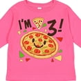 thumbnail image 4 of Inktastic I'm Three Pizza Birthday Party Boys or Girls Long Sleeve Toddler T-Shirt, 4 of 5