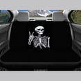 thumbnail image 4 of Pzuqiu Skeleton Car Seat Covers Full Set 4 Pack Breathable Easy to Install Car Seat Covers Front Seats Back Seats Fashion Soft Car Interior Accessories fit for Most Cars and Trucks, 4 of 7