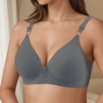 thumbnail image 3 of Lixiuxyad Jacquard Bra Thin Cup Middle And Elderly Underwear Plus Size In Stock Bras Without Underwire,Bras for Women Gray 36, 3 of 5