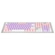 thumbnail image 5 of Teclas de teclado Bling Bling 107 Teclas rosa morado blanco, 5 of 12