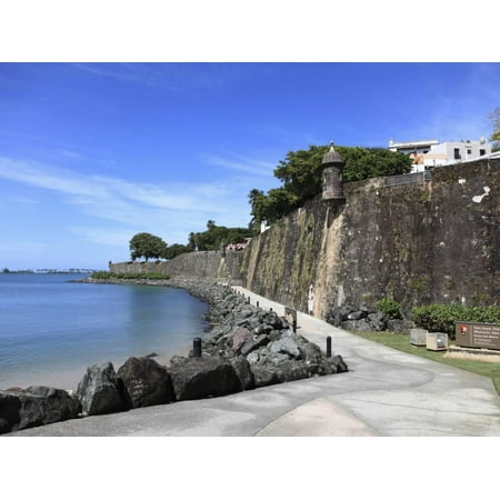 Old City Wall, UNESCO World Heritage Site, Old San Juan, San Juan, Puerto Rico, West Indies, USA Print Wall Art By Wendy