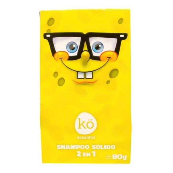 Shampoo sólido 2 en 1 Kö Essential bob esponja 80 g amarillo