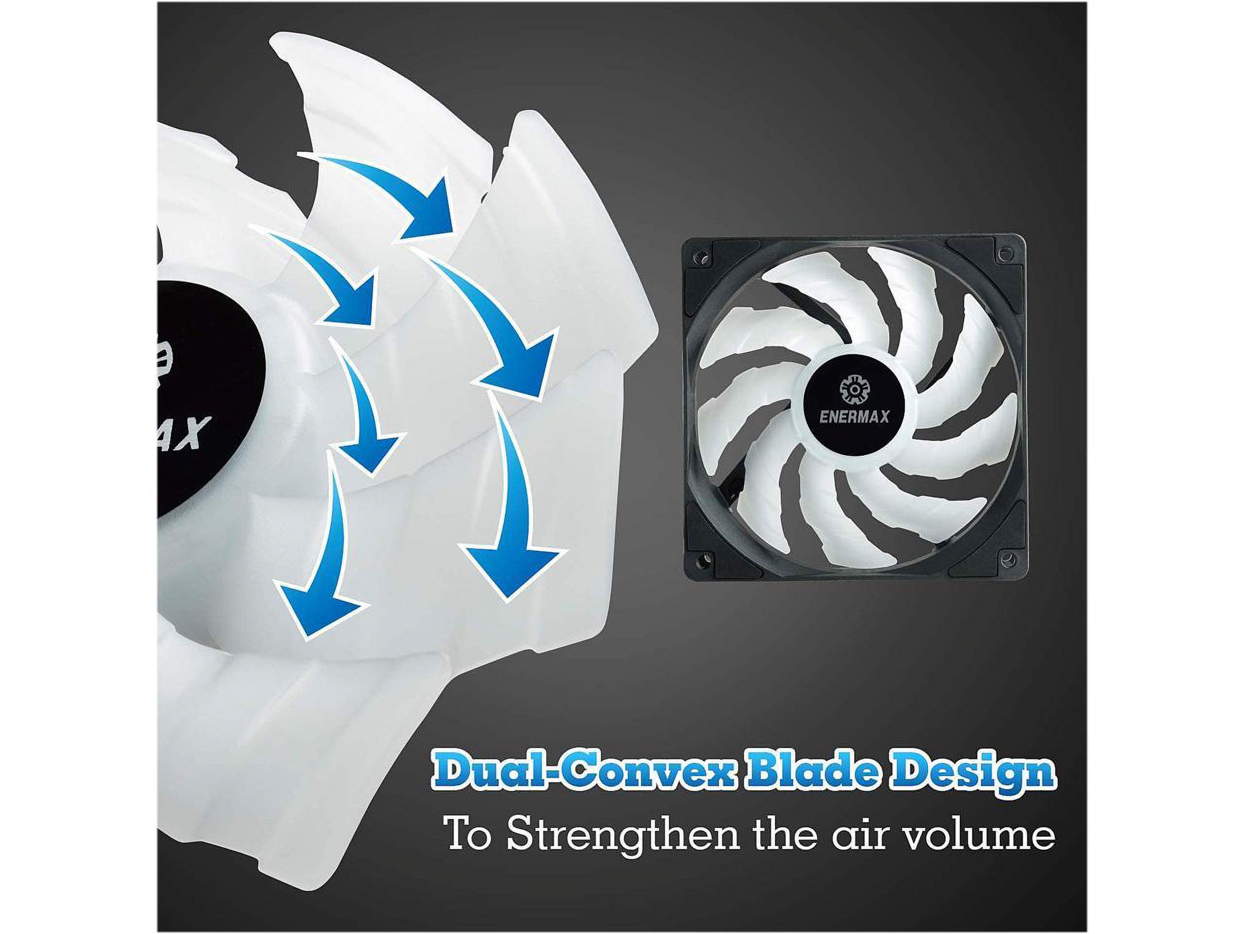 Enermax HF120 RGB PWM 120mm Case Fan, Addressable RGB Sync