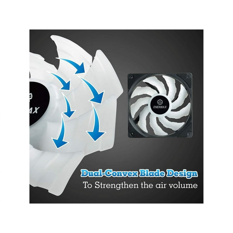 Enermax HF120 RGB PWM 120mm Case Fan, Addressable RGB Sync